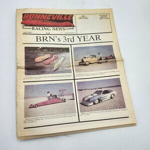 1993 Bonneville Racing News May Vol V Issue I Newspaper Magazine